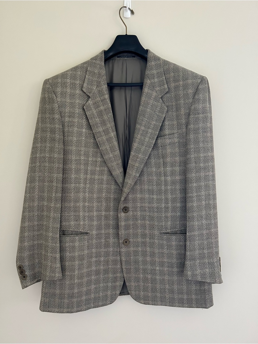 Lubiam 1911 Neosartoriale men’s gray plaid blazer ferla fabric made in Italy